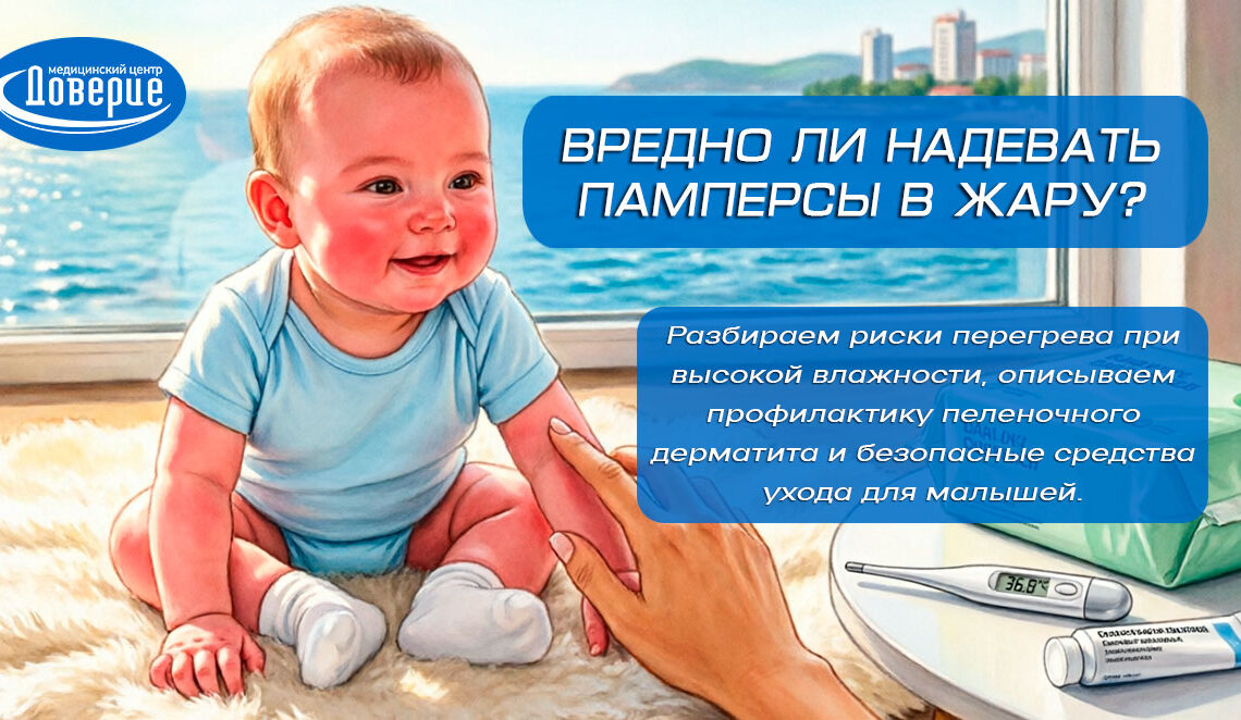 Вредно ли использовать памперсы в жару