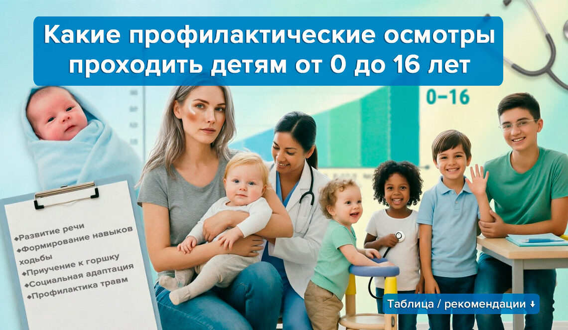 профилактические осмотры детям